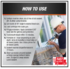 DYNAFLEX ULTRA 10.1 Oz. Black Advanced Exterior Window Door And Siding Sealant