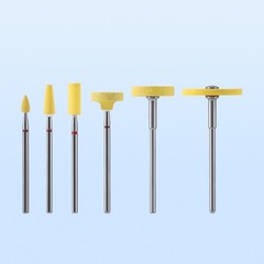 Dental Lab Ceramic Diamond Polisher Rubber Porcelain Wheel Discs Burs HP 2.35mm