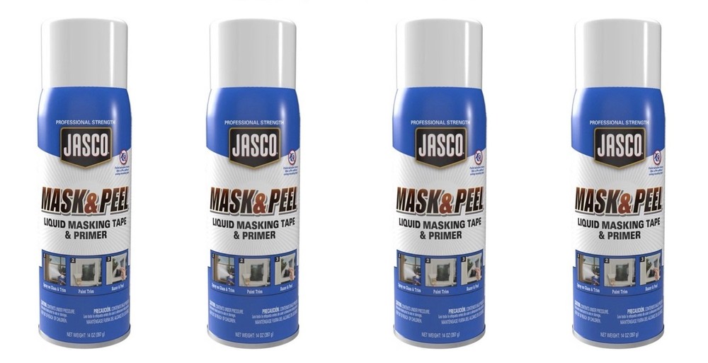JASCO Aerosol Mask & Peel Spray 14oz Alternative To Painters Tape Bulk Lot 4 Can