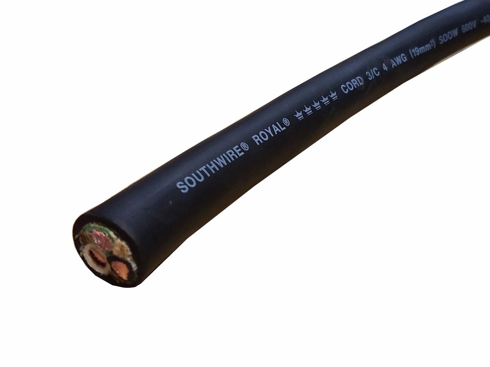 4/3 SOOW SO Cord USA Portable Outdoor Indoor 600 V Flexible Cable (BUY PER FOOT)