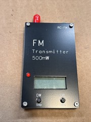 Adjustable Frequency FM Stereo Transmitter Long Service Life LCD Display