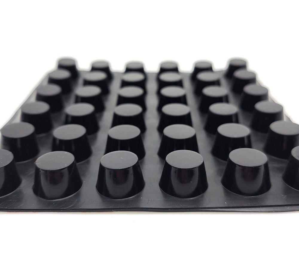 5/8″ Wide Round Rubber Stick on Feet 1/2″ Thick 3M Adhesive Backing Bumper Pads