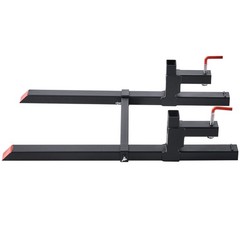 Uimoso 43 Inch 2000 lbs Clamp On Tractor Forks w/Adjustable Stabilizer Bar