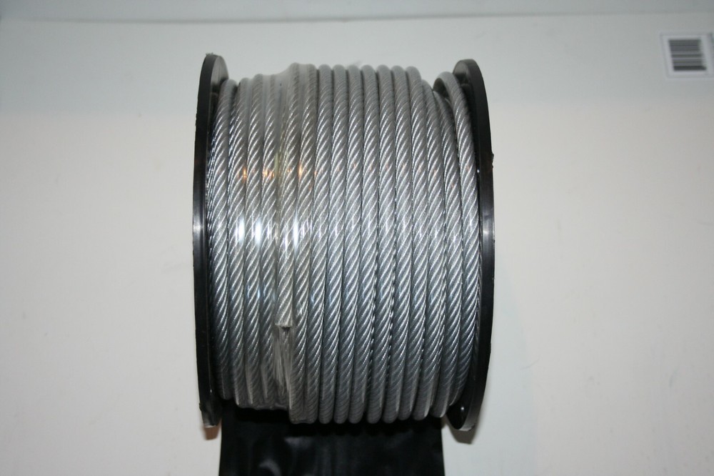 Everbilt 1/4 In. X 200 Ft. Galvanized Vinyl Coated Steel Wire Rope 1400 Lb. Ld.