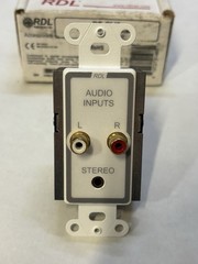 RDL DS-CIJ3 Consumer Input Jacks (Mono) White/Gray Made in USA