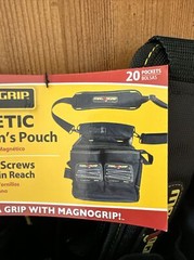 Magnogrip 20 Pocket Magnetic Electrician Pouch with Shoulder Strap