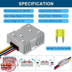 SUPERNIGHT 8-40V to 13.8V 10A DC Converter