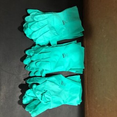 (12 PAIRS) MAPA PROFESSIONAL, STANSOLV NITRILE GLOVES SIZE, 10-10-1/2, FREE SHIP