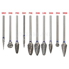 10Pcs/kit Dental Sintered Diamond Point Polisher HP Shank Rotary Bur Lab 2.35mm
