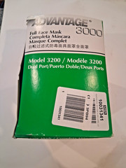 ADVANTAGE Large 3000 Model 3200 TWIN-PORT Full Face Respirator