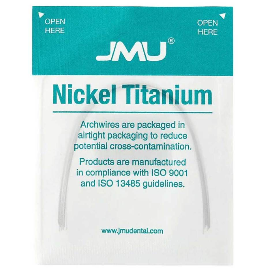 JMU Nickel Titanium Archwire .019″ x .025″ Universal, 10/Pk