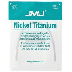JMU Nickel Titanium Archwire .019″ x .025″ Universal, 10/Pk