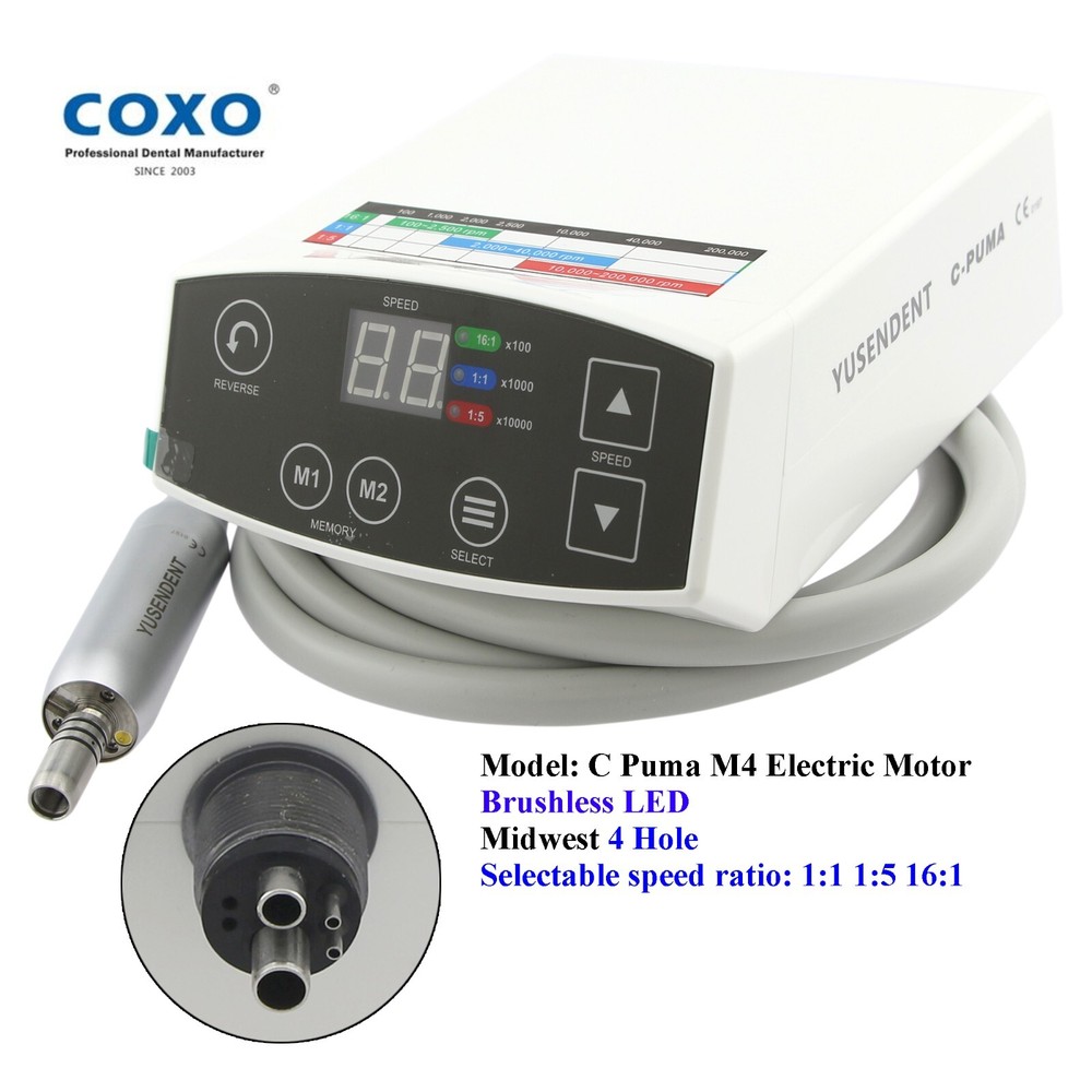 COXO C PUMA Electric Motor Dental 1:5 Handpiece 45 Degree Surgical Contra Angle
