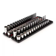 3/8 In. Drive 6-Point Socket Set with Rails (1/4 In.-1 In., 6 Mm-24 Mm) (68-Piec