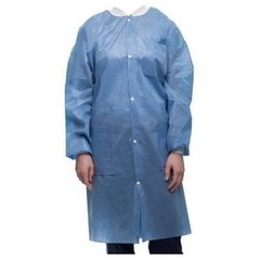 ValuMax 3560CBXS EasyBreathe Lab Coats Ceil Blue Extra Small 10/Pk
