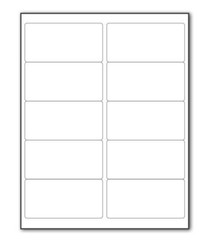 25-2000 Count Blank Address Shipping Labels 100 Sheets 2″x4″ 10-UP 10 Per Sheet
