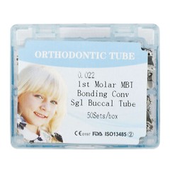 50 Set Dental Orthodontic Buccal Tubes 1st 2nd Molar 022 Roth MBT Mesh Base