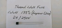 Thermal Cutoff Fuse RH 135°c / 2A /250V