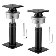 2Pack House Floor Jacks 9.5-15″ Adjustable Screw Jacks 10 Ton For Home Leveling