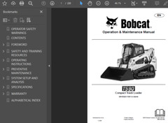 BOBCAT T590 COMPACT TRACK LOADER OPERATORS SERVICE REPAIR SHOP MANUAL PDF USB