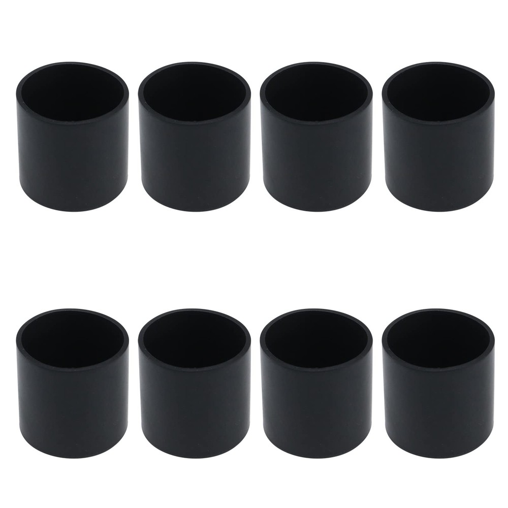 Antrader Round Shape PVC Rubber Covers 1.25″/32mm Inner Dia., 8pcs, Black