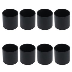 Antrader Round Shape PVC Rubber Covers 1.25″/32mm Inner Dia., 8pcs, Black