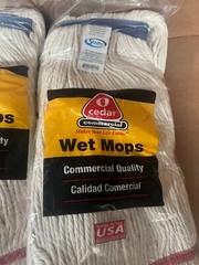 Skyline Cedar Commercial #40 Extra Heavy Looped End 97415-RD-NB Mop Head Lot 2