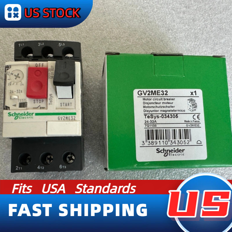 2PC GV2ME32 Schneider NEW Protector: Expedited Shipping, US In-Stock