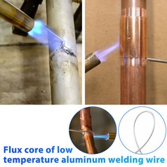 20Pcs Aluminum Melt Welding Rods Low-Temperature Flux-Cored Wire Brazing 1.6mm