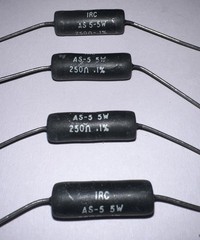 IRC 250 Ohm High Precision Wirewound Resistor 0.1% Tolerance New Quantity of 4