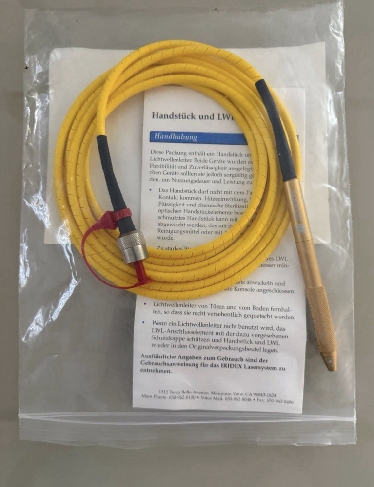 Iridex Iriderm DioLite 532 nm Laser 1400 um Micron Spot Handpiece 40050