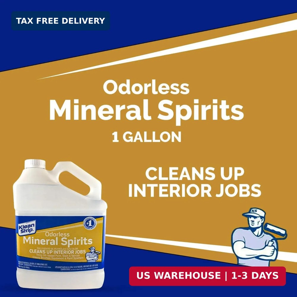 KLEAN-STRIP GKSP94214 Odorless Mineral Spirits, 1-Gallon
