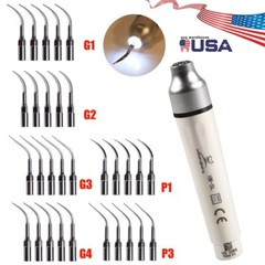 Dental Ultrasonic Piezo Scaler LED Scaling Perio Endo for Cavitron EMS /10*Tips