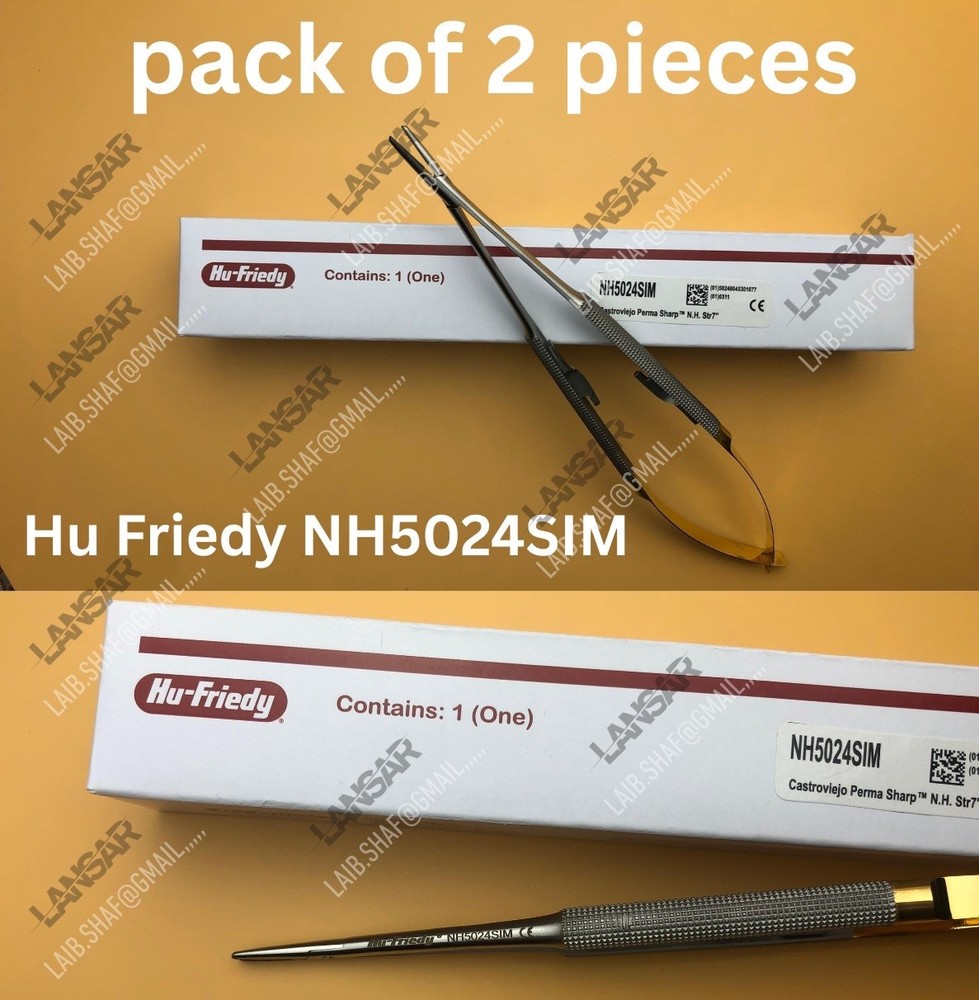 Hu Friedy Castroviejo Needle Holder Straight NH5024SIM Lot of 2