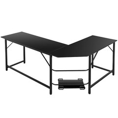 66″ L-Shaped Gaming Desk Corner Computer Desk PC Laptop Study Table Workstation