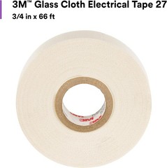 Glass Cloth Electrical Tape 27 3/4 in x 66 ft High Temp Single Roll