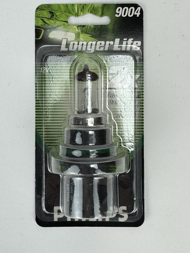 Philips 9004 LL BC Standard Halogen Headlight Bulb, Retail Blister Pack of 1