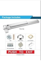25.5″ Panic Exit Device – Stainless Steel Push Bar Lock for Single/Double Doors,