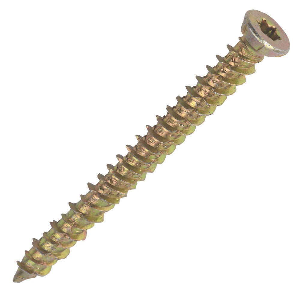 Timco Multi-Fix Concrete Screws Countersunk Door & Window Frame Fixing -Free Bit