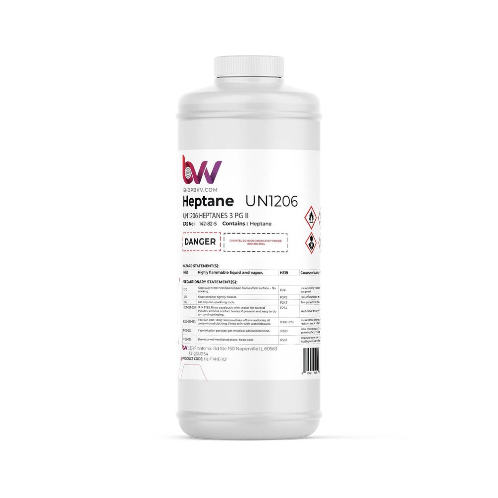 BVV ULTRA High Purity Lab Grade Heptane 99% Pure
