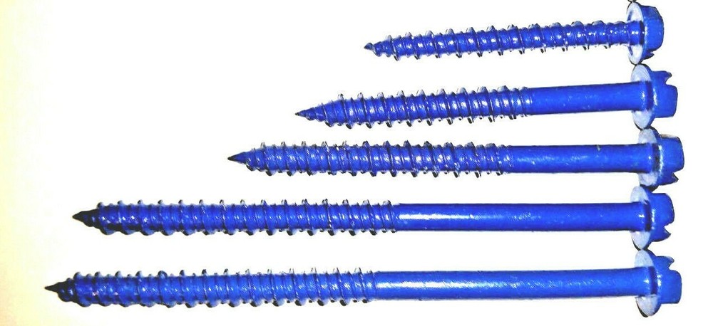 Concrete Hex Head Phillips / slot Combo 3/16 x 1-3/4″ to 4″ Masonry Screw Tapcon