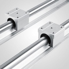 SBR12 1500MM Supported Linear Rail Shaft Rod With 4 PCS SBR12UU NEW Arrival
