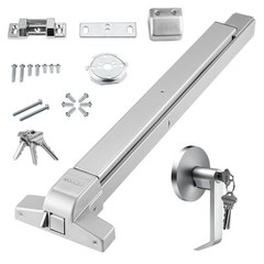 VEVOR Push Bar Door Locks Carbon Steel Panic Bars for Exit Doors Exterior Lever