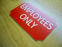 Custom Engraved 3×5 Red Plaque Office Sign | Add Your Wording | Wall or Door
