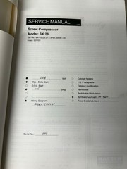 OEM KAESER SK-26 Screw Compressor Shop Service Manual