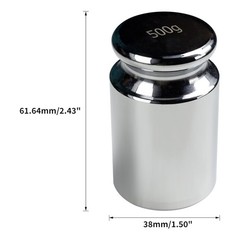 HFS(R) M2 Class 500-Gram Chrome Scale Calibration Weight – Accurate