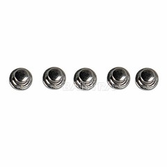 AZDENT Dental Orthodontic Lingual Buttons Bondable Round Base Ceramic /Metal