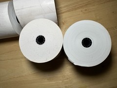 Rite Aid Thermal Cash Register Receipt Paper Return Policy on Back – 2 New Rolls