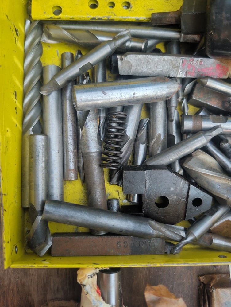 Mulling Machine End Mill Lot with New Bits Included Made In USA