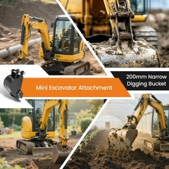 Narrow Trenching Bucket Direct Replacement For Mini Excavators Small Digger